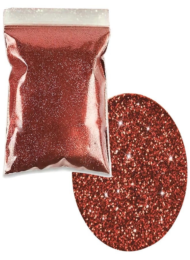 INDIKONB Sparkle Fine Glitter Dust Powder for Art & Craft | Multicolor Chamki Glitters for Resin Art, Nail Art, Scrapbooking, Candle Making (Red) - Image 1